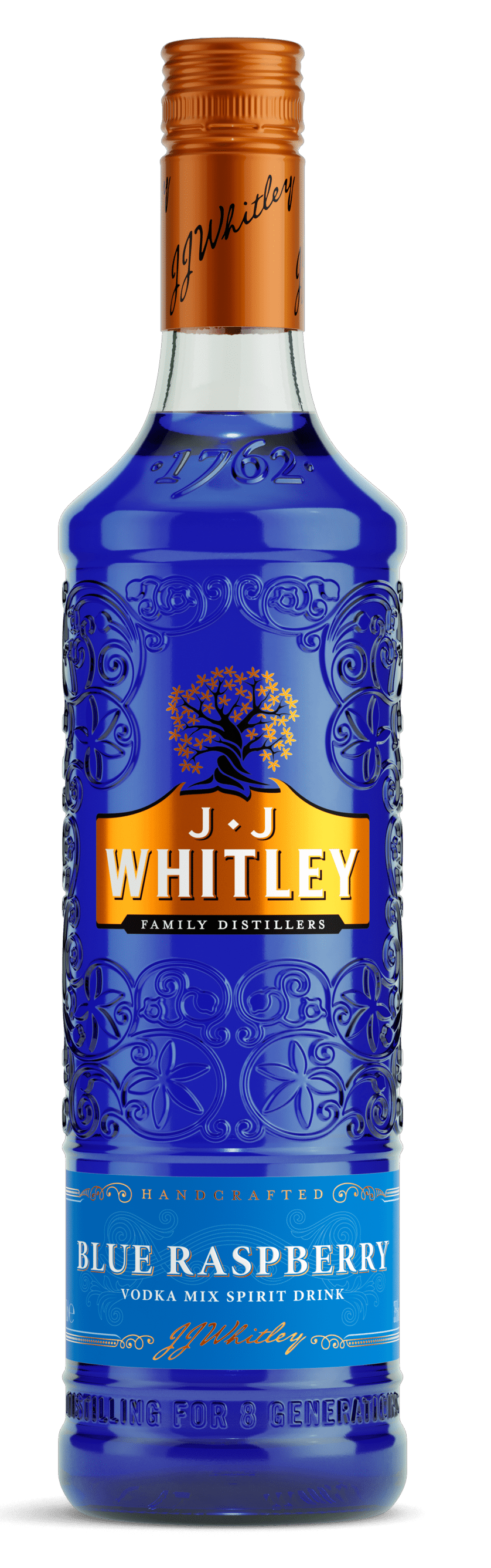 J.J. Whitley Blue Raspberry Vodka 70cl Distillers Direct