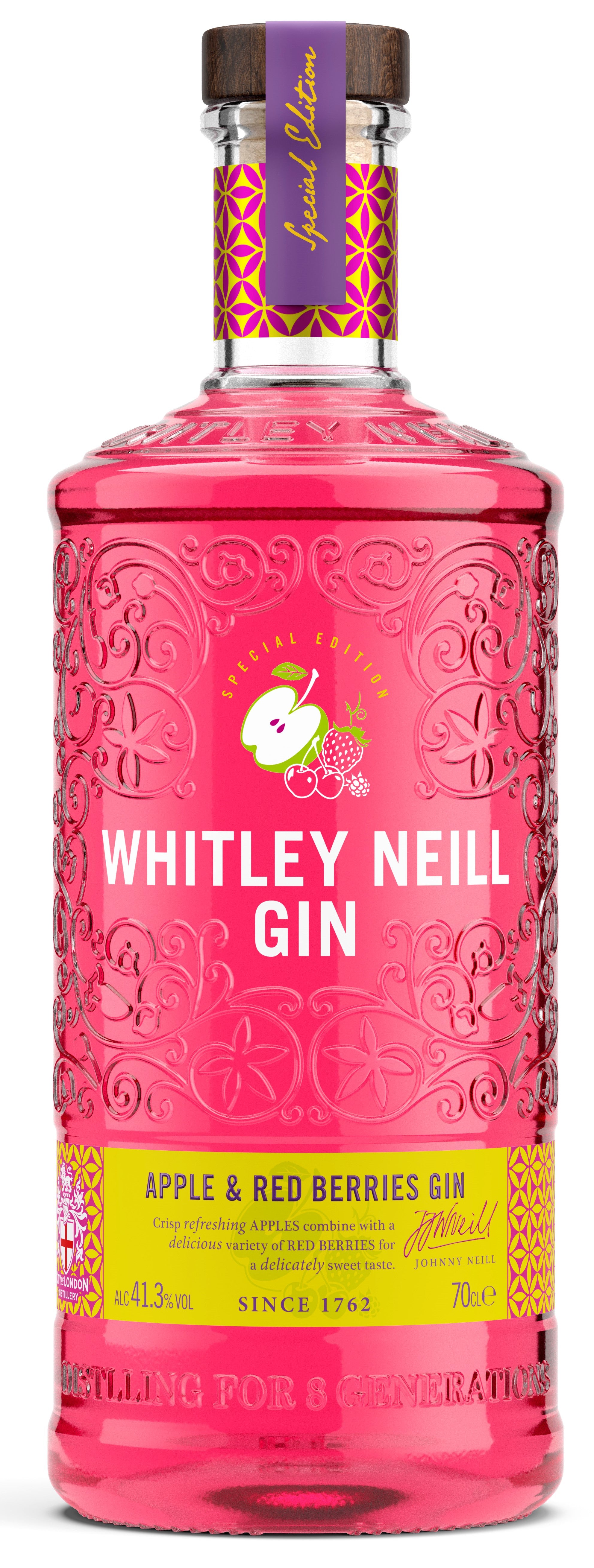 Whitley Neill Apple & Red Berries Gin 70cl – Distillers Direct