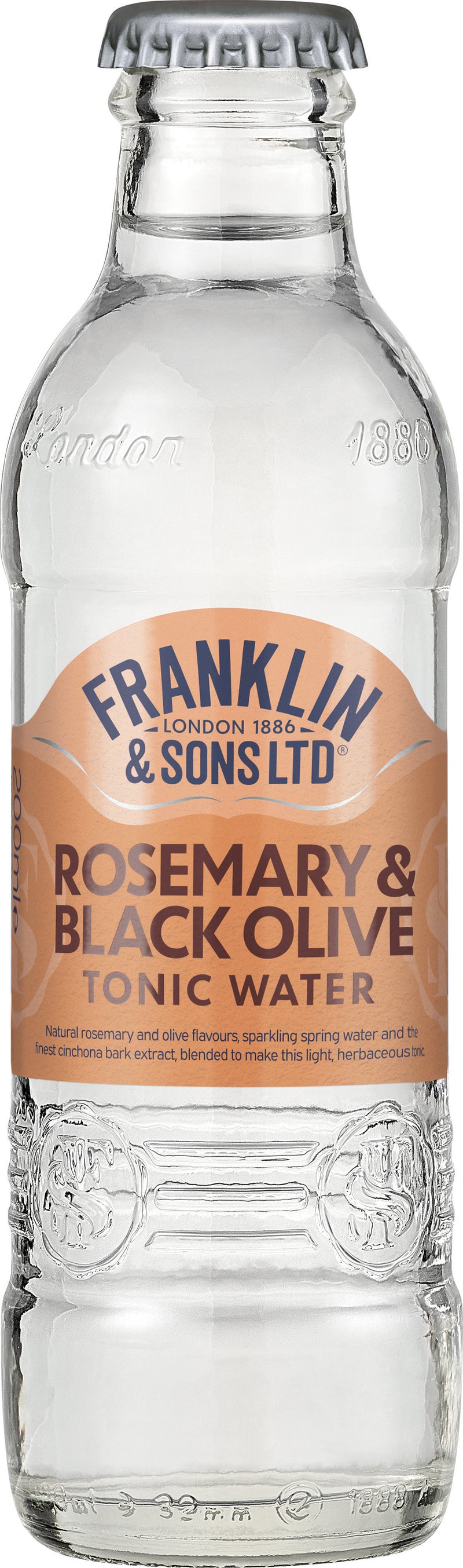 Franklin & Sons Rosemary and Black Olive Tonic 4x200ml