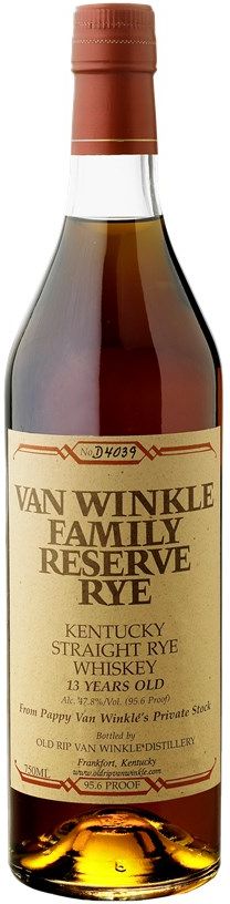 Van Winkle Family Reserve 13 Year Old Rye Whisky 75cl – Distillers