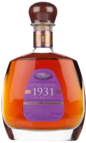 St Lucia 1931 Rum 2nd Edition 70cl