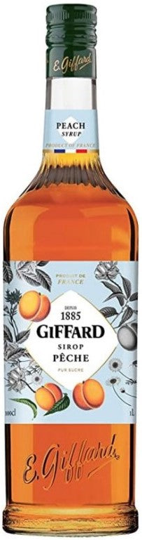 Giffard Peach Syrup 1ltr