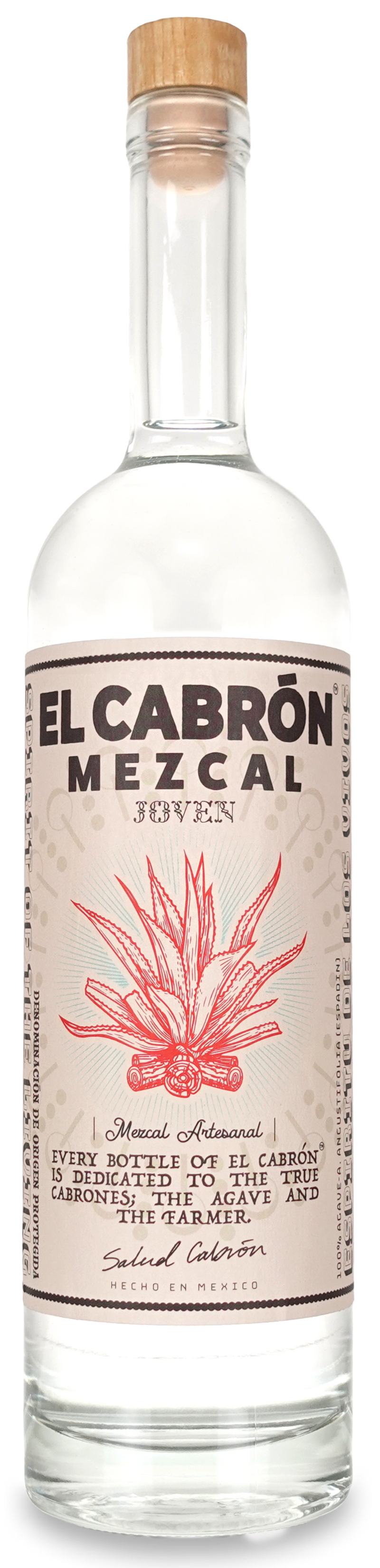 El Cabron Mezcal Joven 70cl + Free El Cabron Tequilana 10cl
