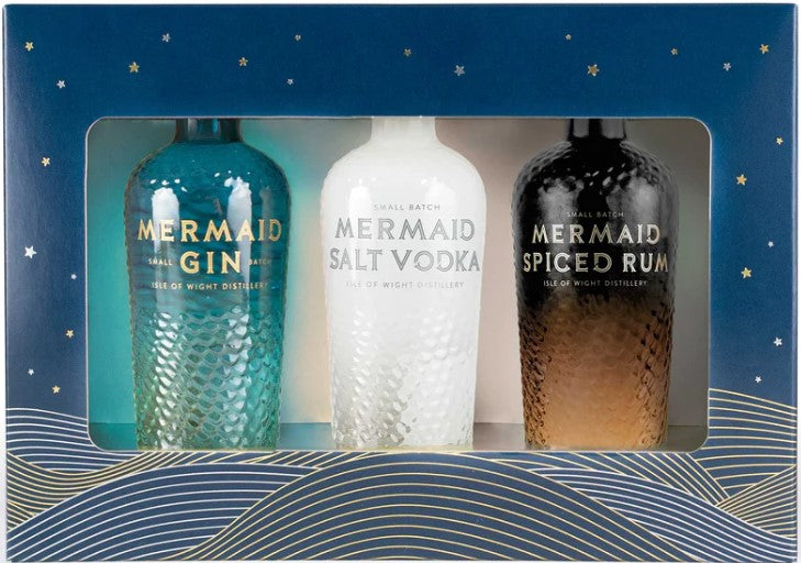 Mermaid Trio Gift Set 3x5cl - Gin, Vodka & Rum
