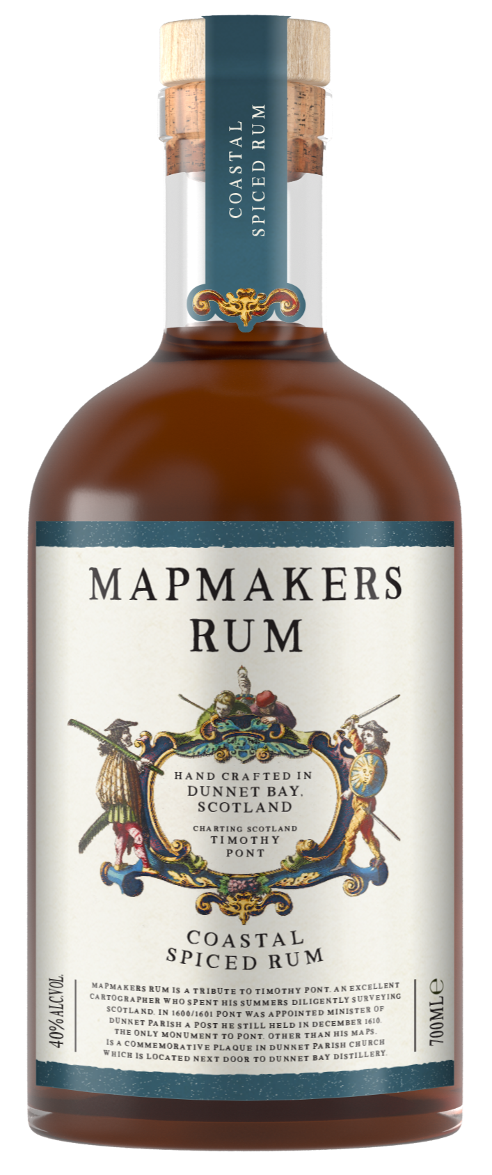 Mapmakers Coastal Spiced Rum 70cl