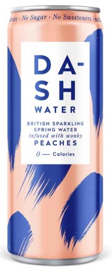 Dash Infused Sparkling Water Peach 12 x 330ml