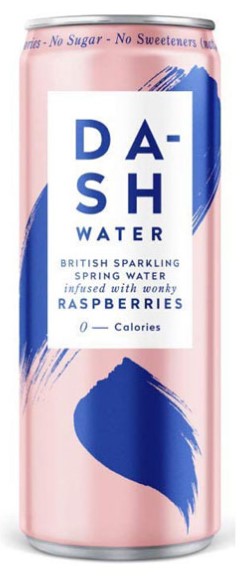 Dash Infused Sparkling Water Raspberry 12 x 330ml