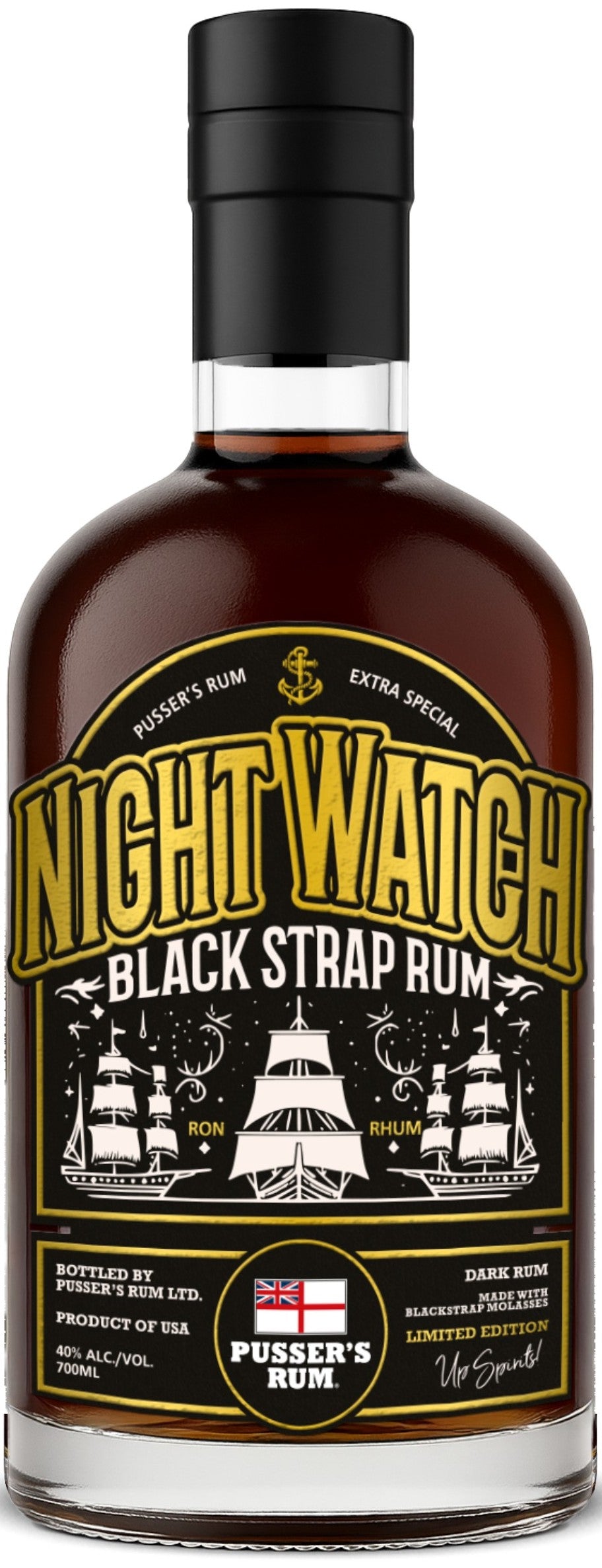Pusser's Night Watch Black Strap Rum 70cl