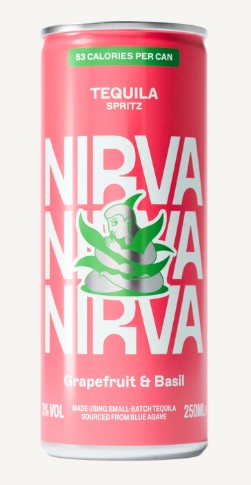 Nirva Grapefruit & Basil Tequila Spritz 12x250ml