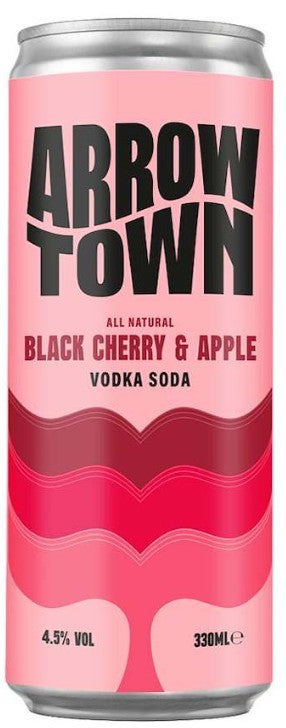 Arrowtown Black Cherry & Apple Vodka Soda 12x330ml