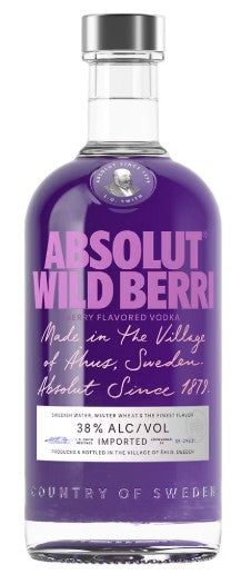 Absolut Wild Berri Vodka 70cl