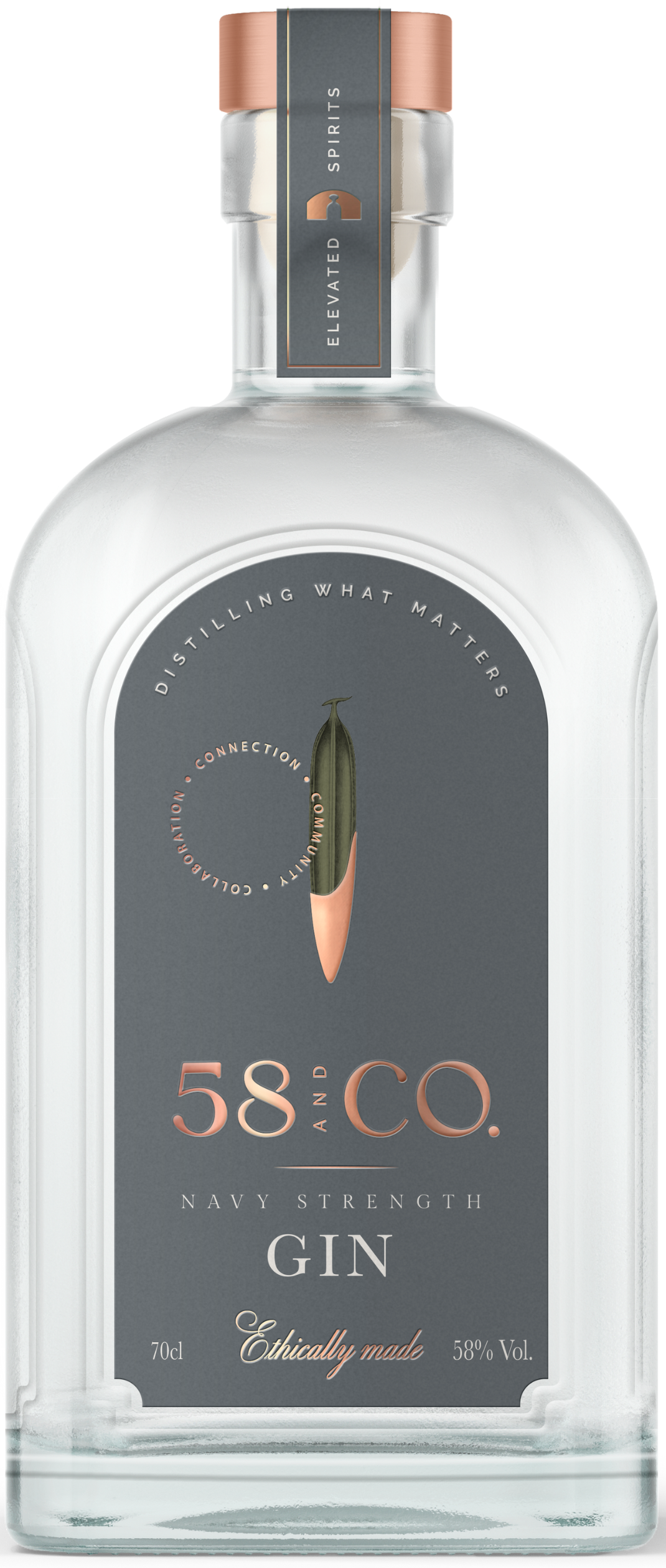 58 & Co Navy Strength Gin 70cl