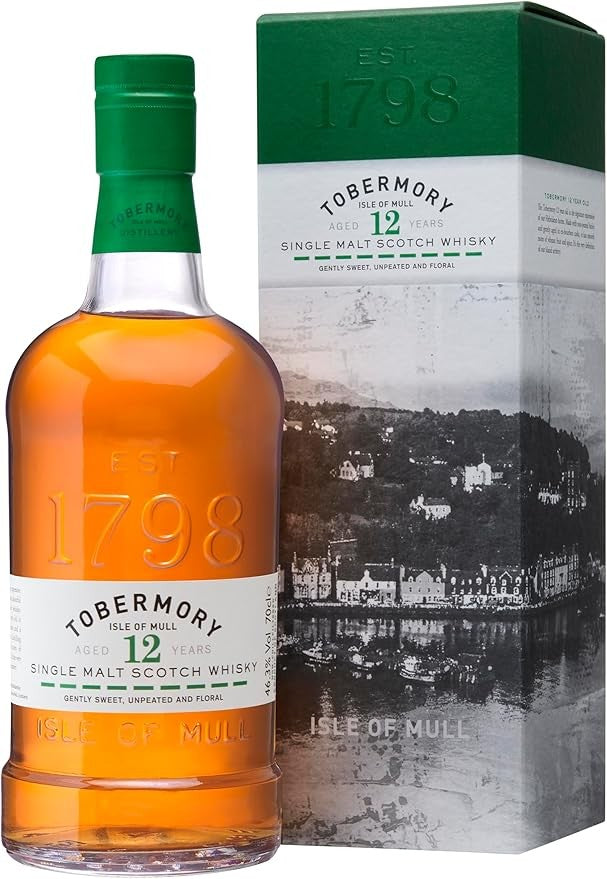 Tobermory 12 Year Old Single Malt Scotch Whisky 70cl