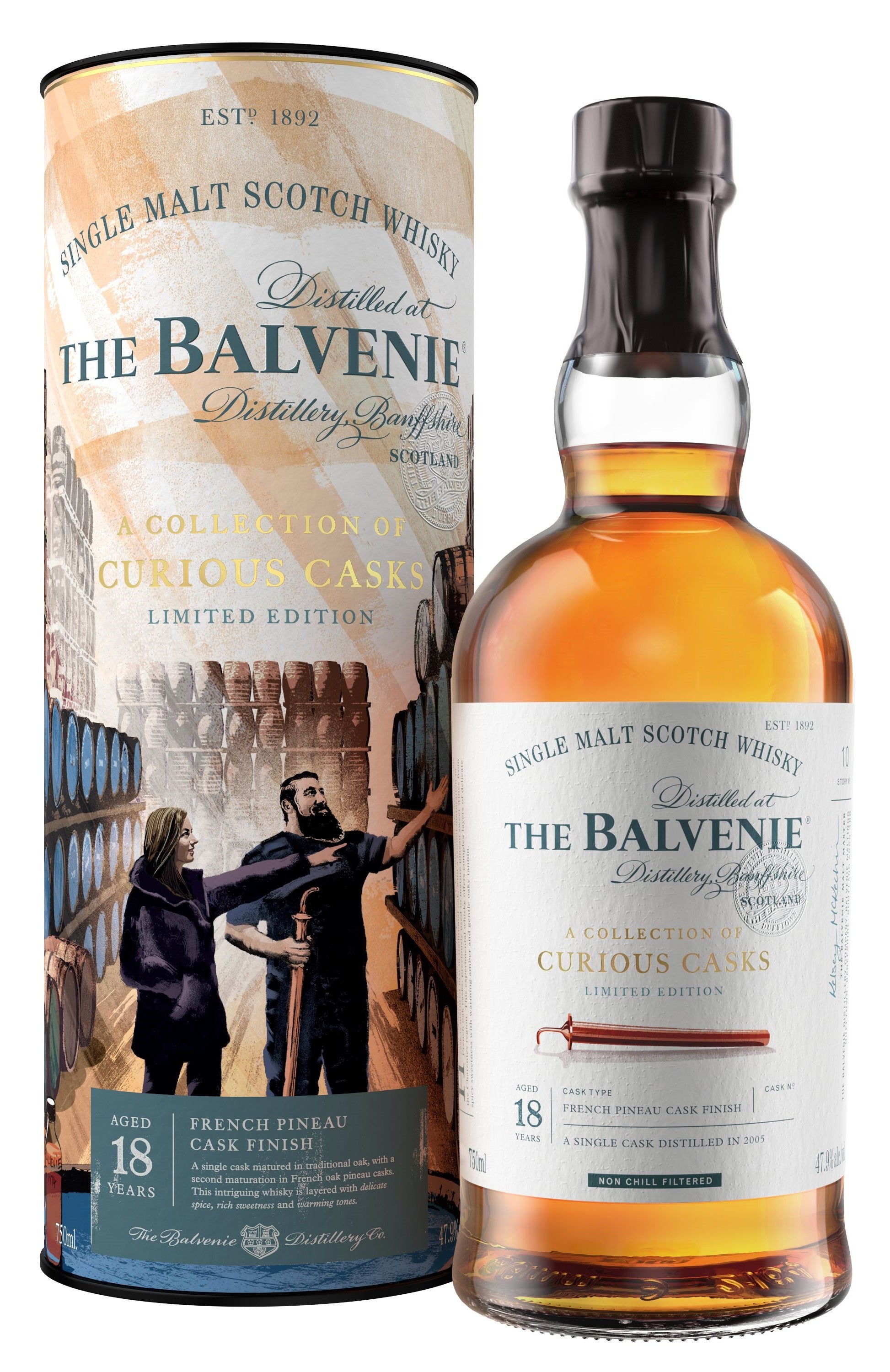 Balvenie 18 Year Old French Oak Pineau Cask Whisky 70cl