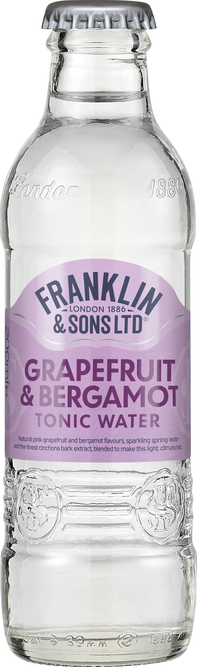 Franklin & Sons Pink Grapefruit and Bergamot Tonic 4x200ml
