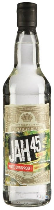 Jah45 Overproof White Rum 70cl