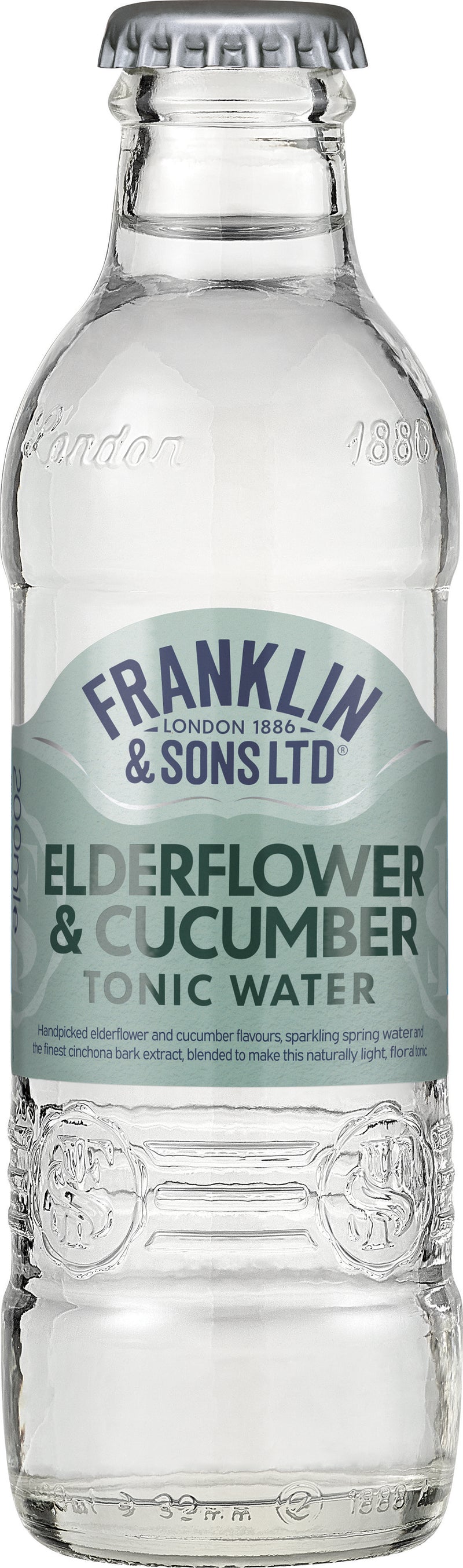 Franklin & Sons Elderflower and Cucumber Tonic 4x200ml