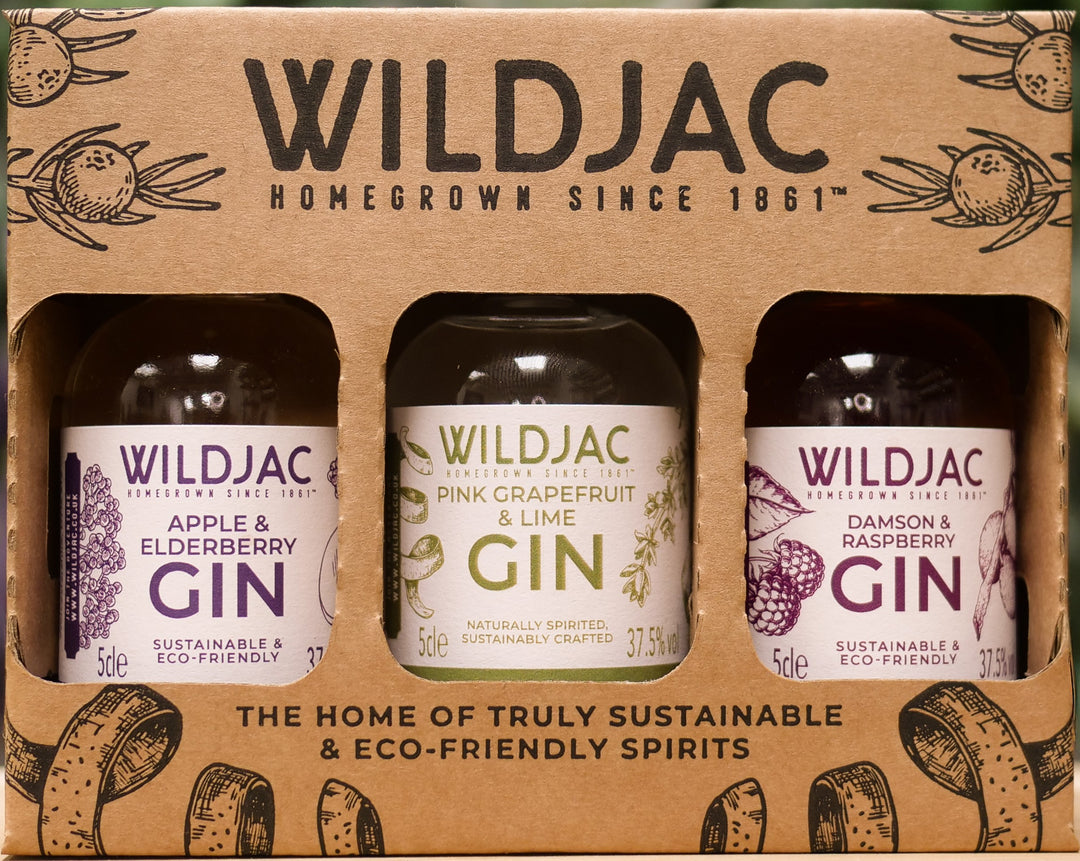 Wildjac Fruit Gin Collection gift box 3x5cl