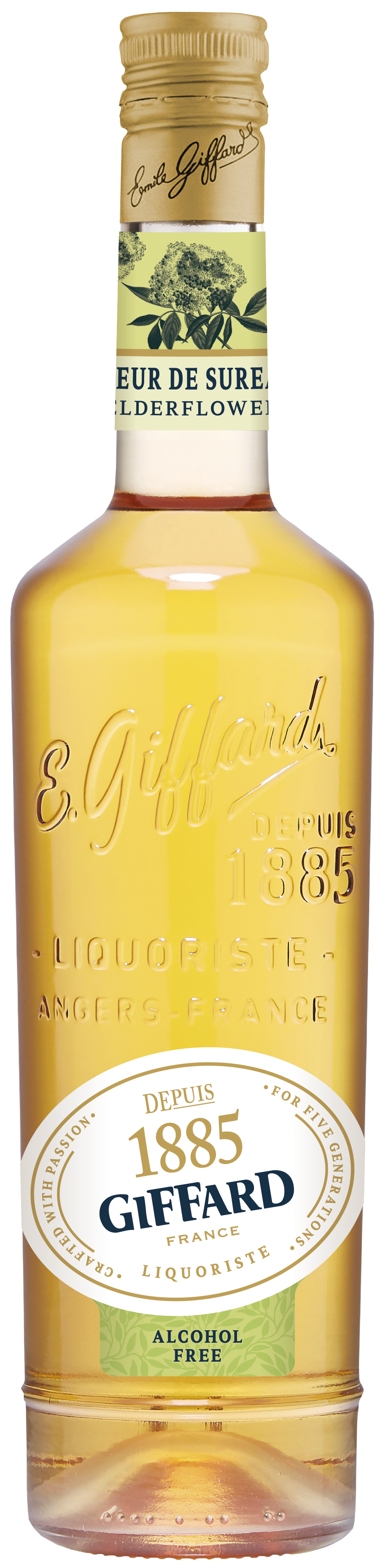 Giffard Alcohol Free Elderflower Liqueur 70cl