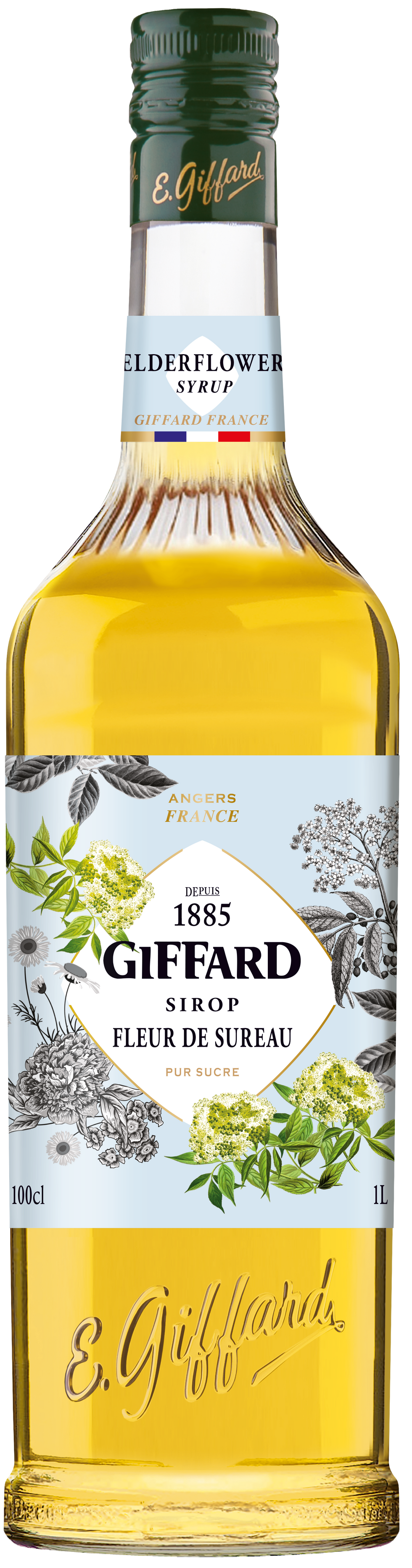 Giffard Elderflower Syrup 1ltr