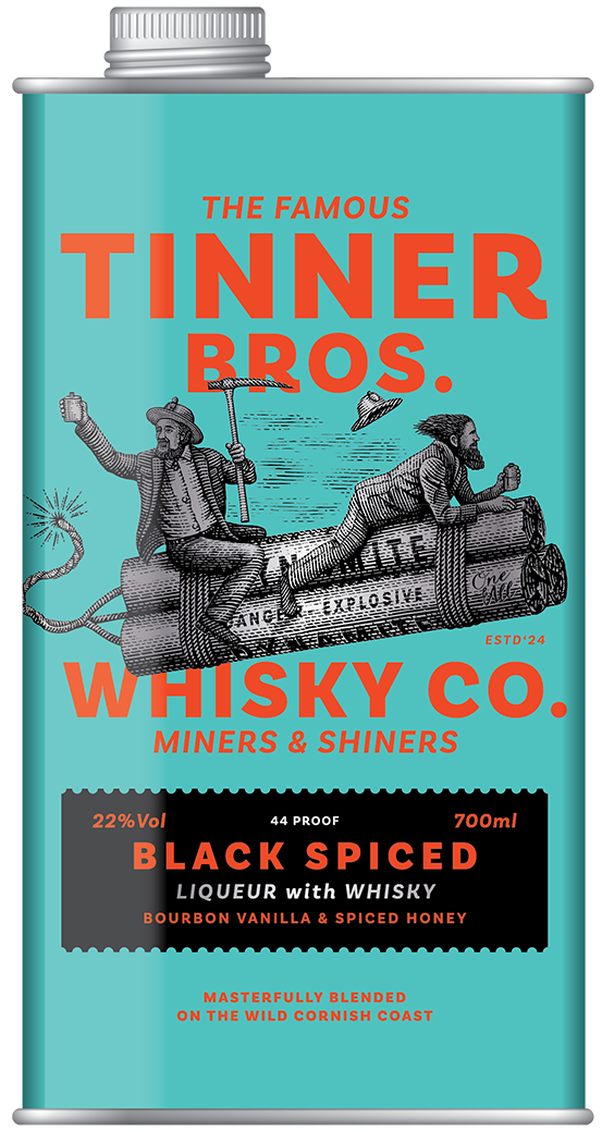 Tinner Bros Black Spiced Whisky Liqueur 70cl
