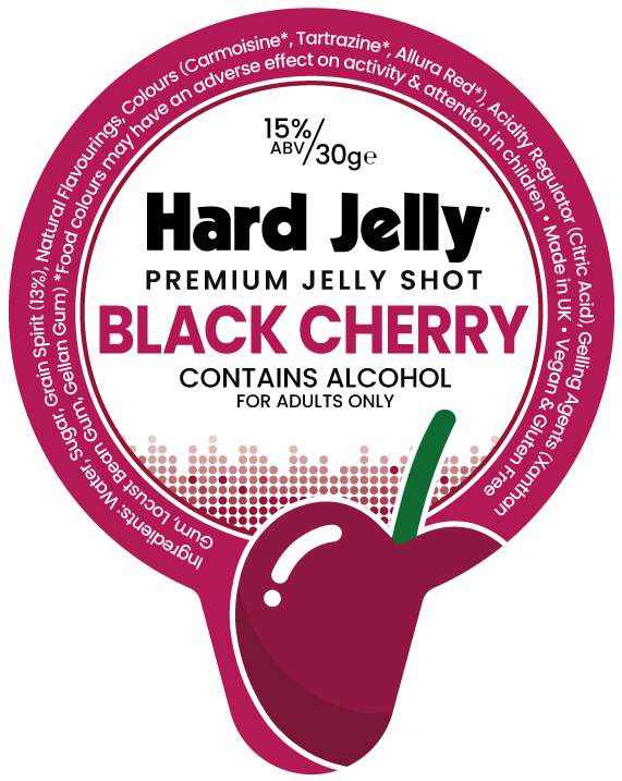 Hard Jelly Cherry Alcoholic Jelly Shots 15 pack