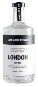 Jim and Tonic London Dry Gin 70cl + Free Jim and Tonic Gin Glass