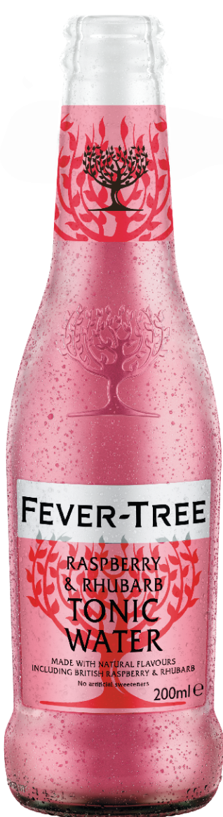 Fever Tree Rhubarb and Raspberry Tonic Light 24x200ml