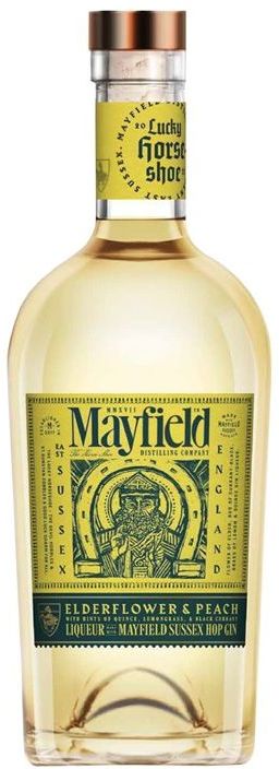 Mayfield Elderflower & Peach Gin Liqueur 50cl + Free Mayfield Gin Balloon Glass