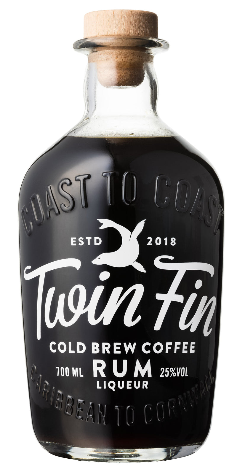 Twin Fin Cold Brew Coffee Rum 70cl + Free Twin Fin Tankard