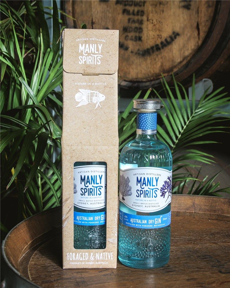 Manly Spirits Co. Marine Botanical Vodka 70cl + Free Straws!