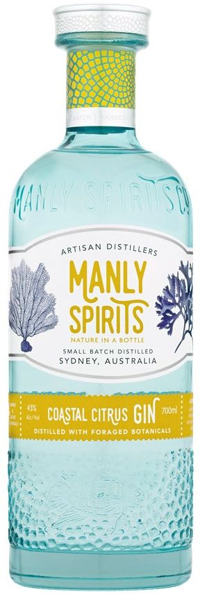 Manly Spirits Co. Coastal Citrus Gin 70cl + Free Straws!