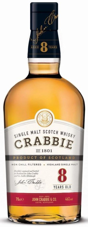 Crabbie 8 Year Old Whisky 70cl