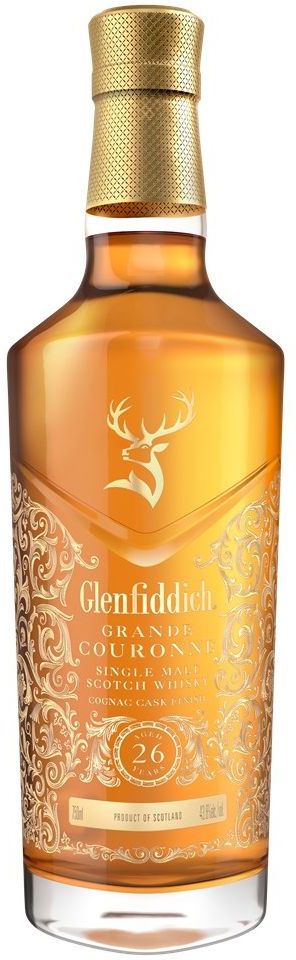 Glenfiddich 26 Grande Couronne Whisky 70cl + 2 Free Glenfiddich Whisky Glasses