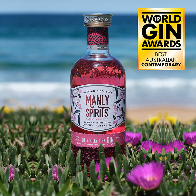 Manly Spirits Co. Lilly Pilly Pink Gin 70cl + Free Straws!