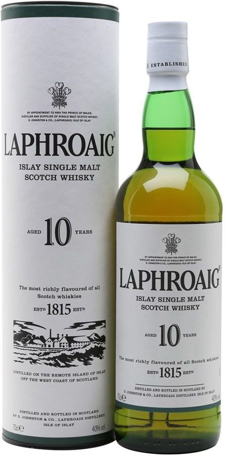 Laphroaig 10 Year Old Malt Whisky 70cl