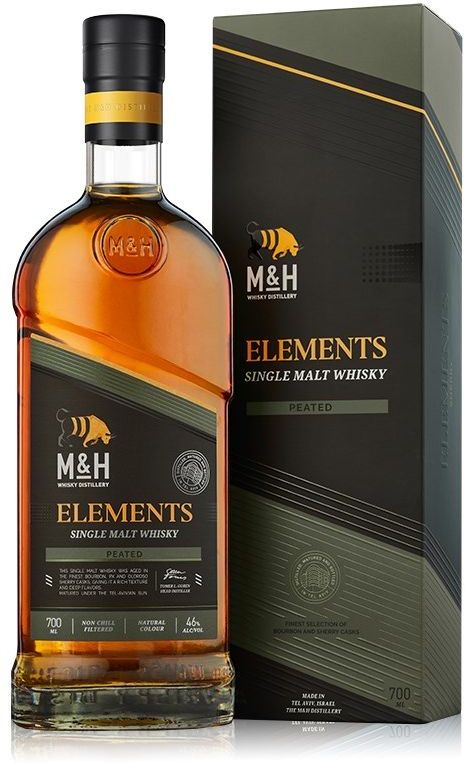 M&H Element Series Peated Cask Whisky 70cl