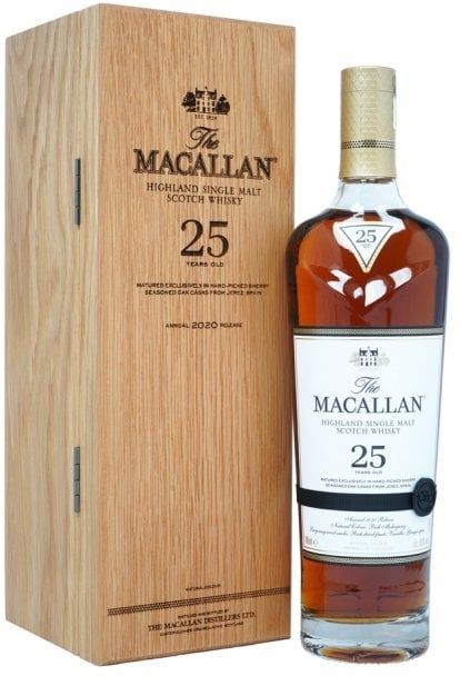 The Macallan 25 Year Old Sherry Cask 2022 Release Whisky 70cl