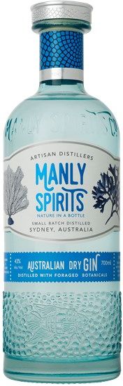 Manly Spirits Co. Australian Dry Gin 70cl + Free Straws!