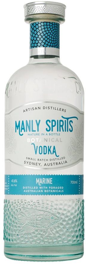 Manly Spirits Co. Marine Botanical Vodka 70cl + Free Straws!