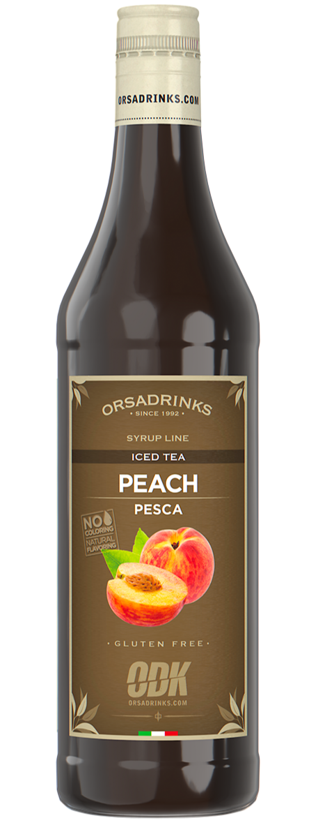 ODK Peach Iced Tea Syrup 750ml