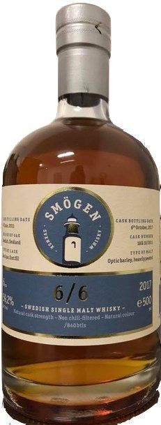 Smogen 6/6 Svensk Single Malt Whisky 50cl