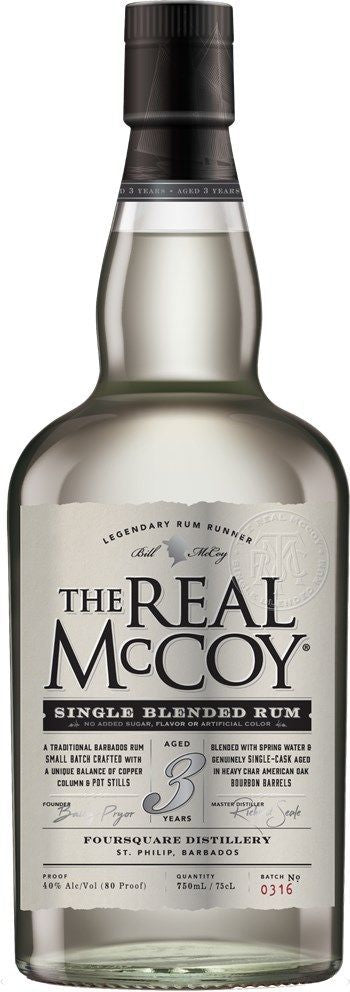 The Real McCoy 3 Year Old White Rum 70cl