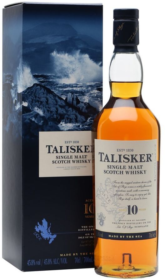 Talisker 10 Year Old Single Malt Whisky 70cl