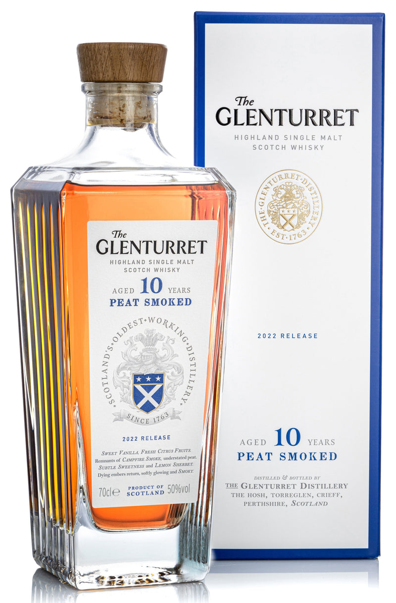 The Glenturret 10 Year Old Peat Smoked, 2022 Release Whisky 70cl