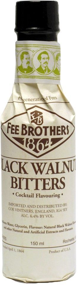 Fee Brothers Black Walnut Bitters 6.4% 150ml
