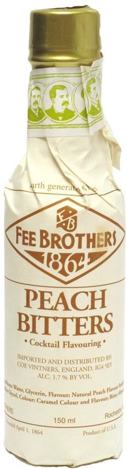 Fee Brothers Peach Bitters 1.7% 150ml