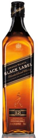 Johnnie Walker Black Label 12 Year Old Whisky 70cl + Free Johnnie Walker Glass