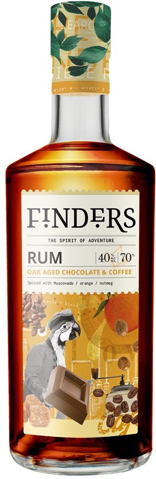 Finders Oak Aged Coffee and Chocolate Spiced Rum 70cl